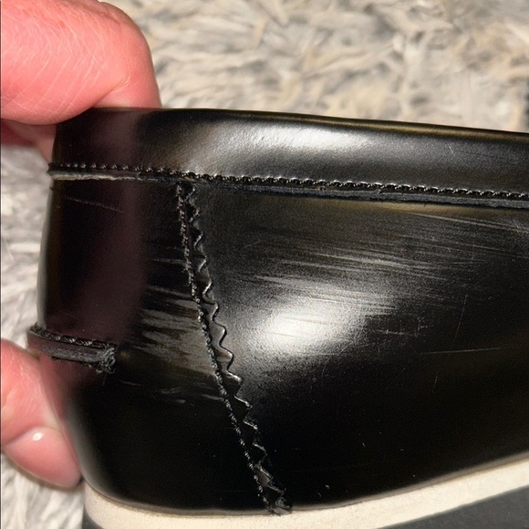 GUCCI Black and Red Loafers Slip-Ons main image 12